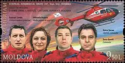 A Moldovan stamp, issued in June 2017, commemorates the crash