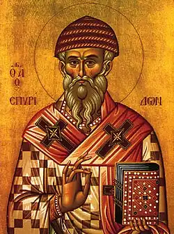 Saint Spyridon the Wonderworker, of Tremithus.