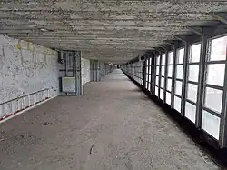 The 1st-class enclosed promenade, which runs for most of the ship's length.
