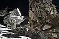 Astronaut Foreman performing a task during EVA 2