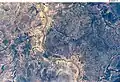 The Falémé River in Senegal near the Mali border photographed from space by Space Shuttle Mission STS-112, October 2002.