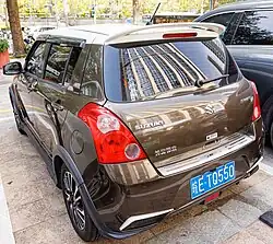 Rear view of second facelift (China)