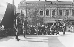 From the celebration of the anniversary of the formation of the 16th Muslim Brigade in Tuzla, attended by Islamic clerics, September 1944