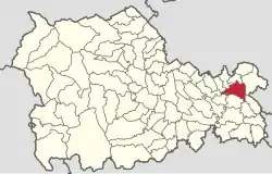 Location in Neamț County