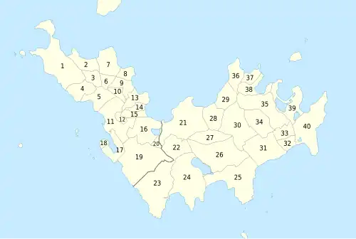 The quartier of Lurin marked 19.
