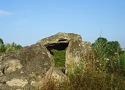 Color photograph of a dolmen