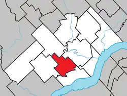 Location within Les Chenaux RCM