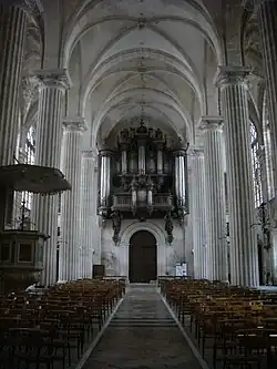 Church of Saint Michel with organ loft.