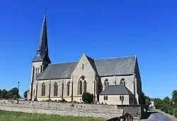The church in Saint-Aignan-de-Cramesnil