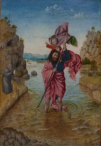 St. Christopher, c. 1460–70, after a lost painting by Jan van Eyck