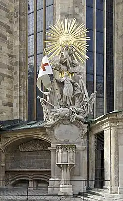 Monument in Vienna, near St. Stephen's Cathedral
