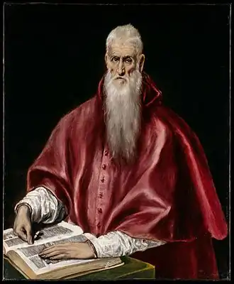 Saint Jerome by El Greco, 1610