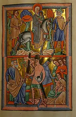 The 14,000 Infants (Holy Innocents) (Saint Louis Psalter, 1190–1200)