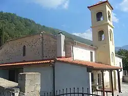 The old village church in Vyssinia, Kastoria Prefecture, Greece