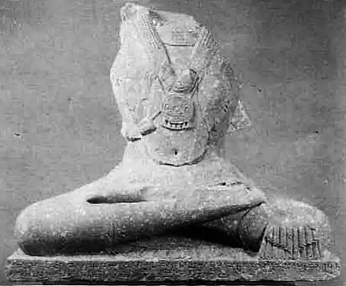 Sakyamuni statue of the "Year 94" (221 CE). Mathura Museum.[17]