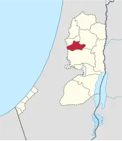 Location of Salfit Governorate