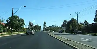 Salisbury Highway, looking southwards at Parafield Gardens