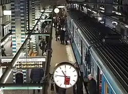 Saltsjöbanan platforms before their demolition in 2016
