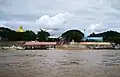 Approaching Sam Liam Kham immigration, customs and quarantine checkpoint via ferry