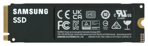 Backside of a M.2 NVMe SSD