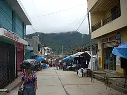 Street in San Francisco El Alto, Totonicapan, Guatemala.