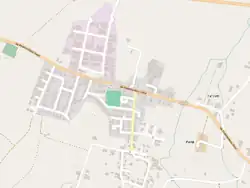 OSM map of San Michele Tiorre including the nearby villages of Ca' Cotti and Parigi