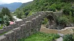 Stone arched bridge