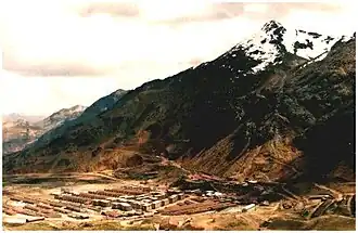 The mining town of San Cristóbal