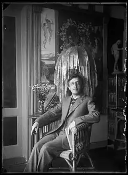 Elisar von Kupffer at the Sanctuarium Artis Elisarion&nbsp;[de], Switzerland, 1930.