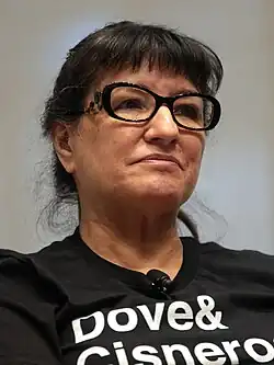 Cisneros speaking at an event in Phoenix, Arizona (2017)
