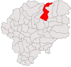 Location in Bistrița-Năsăud County