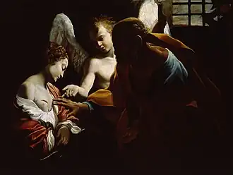 St. Agatha Visited in Prison by St. Peter and the Angel, Galleria nazionale di Parma