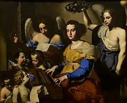 St. Cecilia with the Harpsichord, c. 1645, Museo di Capodimonte, Naples