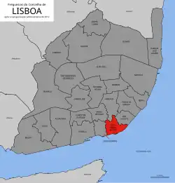 Location of Santa Maria Maior