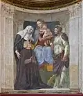 Ponzetti Chapel Peruzzi Madonna with Saints