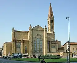 View of the apse from Piazza della Stazione.