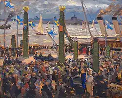 Gustaf V Visiting Finland, 22 August 1925