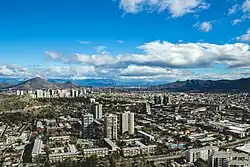 View of Recoleta from San Cristóbal Hill.