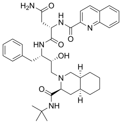 Saquinavir, vasodilator