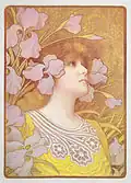 Sarah Bernhardt as Mélissinde in La Princesse Lointaine, 1901