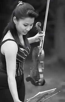 Chang before performing a 2005 concert