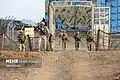 Iranian border guards patrol Sardasht on the border with Iraq.