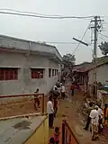 Sarsavani Bazar viewed from Bala Mata Temple