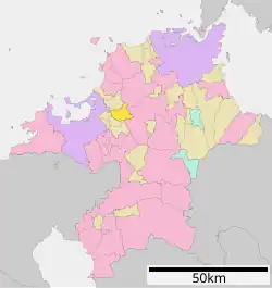 Location of Sasaguri