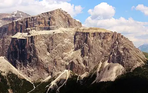 A view of Sass Pordoi