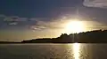 An Evening view of Sasthamkotta Lake