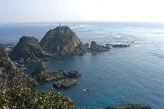 Cape Sata lighthouse from Sata-misaki Observation Park