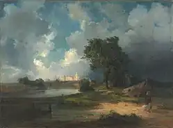 View of the Kremlin in Inclement Weather (1851)
