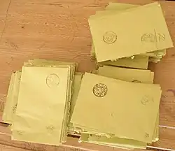Buff envelopes