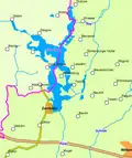 Map of the Schaalsee